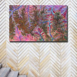 Rhythmic Red Reverie | A Premium Abstract Canvas Masterpiece |  Wall Painting | Large Size | 48 inch x 30 inch or 4 feet x 2.5 feet | Orientation - Landscape