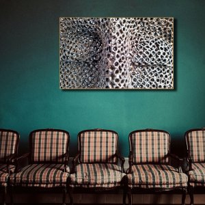 Metallic Face | Premium Canvas Art | Striking Face Crafted from Iron Bolts | Wall Art | Large Size | 48 inch x 30 inch or 4 feet x 2.5 feet | Orientation - Landscape