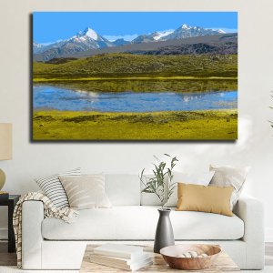 Mesmerizing Mountain Majesty | A Serene Landscape of Spiti Valley | Premium Canvas Art | Wall Art | Painting | Large Size | 48 inch x 30 inch or 4 feet x 2.5 feet | Orientation - Landscape