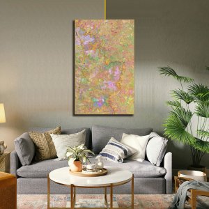 Yellow Reverberations | Abstract Canvas Art | Wall Art | Painting for Home and Office Decor | Large Size | 48 inch x 30 inch or 4 feet x 2.5 feet | Orientation -Portrait