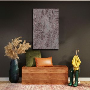Textured Majesty - Mountains and Valleys | Abstract Canvas Art | Wall Art | Painting for Home and Office Decor | Large Size | 48 inch x 30 inch or 4 feet x 2.5 feet | Orientation -Portrait