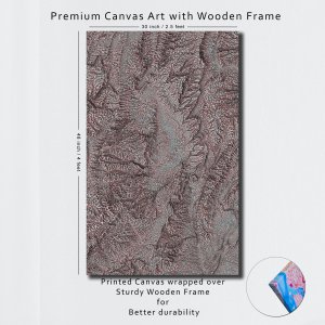 Textured Majesty - Mountains and Valleys | Abstract Canvas Art | Wall Art | Painting for Home and Office Decor | Large Size | 48 inch x 30 inch or 4 feet x 2.5 feet | Orientation -Portrait