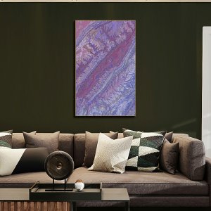 Rocky Ripples - The Rise and Fall of Wilderness | Abstract Canvas Art | Wall Art | Painting for Home and Office Decor | Large Size | 48 inch x 30 inch or 4 feet x 2.5 feet | Orientation -Portrait