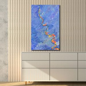 Civilization - River's of Humanity | Abstract Canvas Art | Wall Art | Painting for Home and Office Decor | Large Size | 48 inch x 30 inch or 4 feet x 2.5 feet | Orientation -Portrait