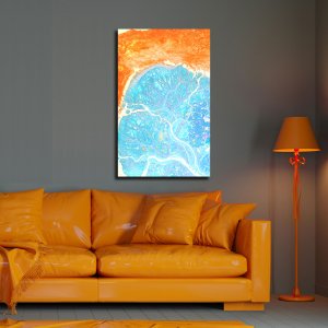 Hope - A Blend of Colors, River, Ocean, and Nature | Abstract Canvas Art | Wall Art | Painting for Home and Office Decor | Large Size | 48 inch x 30 inch or 4 feet x 2.5 feet | Orientation -Portrait