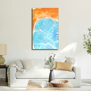 Hope - A Blend of Colors, River, Ocean, and Nature | Abstract Canvas Art | Wall Art | Painting for Home and Office Decor | Large Size | 48 inch x 30 inch or 4 feet x 2.5 feet | Orientation -Portrait