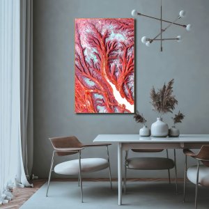 Veins of Earth - Nature's Adrenaline Rush | Abstract Canvas Art | Wall Art | Painting for Home and Office Decor | Large Size | 48 inch x 30 inch or 4 feet x 2.5 feet | Orientation -Portrait