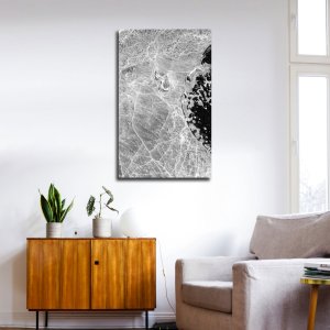 Frozen Tides - The Ocean Beneath Ice | Abstract Canvas Art | Wall Art | Painting for Home and Office Decor | Large Size | 48 inch x 30 inch or 4 feet x 2.5 feet | Orientation -Portrait