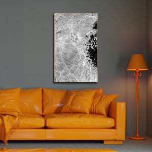 Frozen Tides - The Ocean Beneath Ice | Abstract Canvas Art | Wall Art | Painting for Home and Office Decor | Large Size | 48 inch x 30 inch or 4 feet x 2.5 feet | Orientation -Portrait