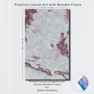 Dragon Valley - Majestic Mountains and Mythical Realms | Abstract Canvas Art | Wall Art | Painting for Home and Office Decor | Large Size | 48 inch x 30 inch or 4 feet x 2.5 feet | Orientation -Portrait
