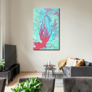 Roots of Life - The Origin of Nature's Essence | Abstract Canvas Art | Wall Art | Painting for Home and Office Decor | Large Size | 48 inch x 30 inch or 4 feet x 2.5 feet | Orientation -Portrait