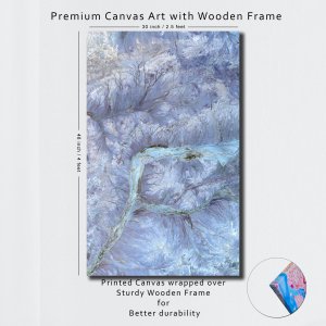 Nature’s Brushstroke - Art Created by Earth’s Own Hand | Abstract Canvas Art | Wall Art | Painting for Home and Office Decor | Large Size | 48 inch x 30 inch or 4 feet x 2.5 feet | Orientation -Portrait