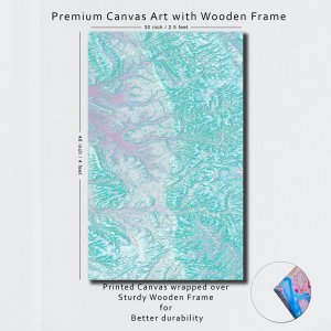 Green Echoes - Nature’s Whispering Hues | Abstract Canvas Art | Wall Art | Painting for Home and Office Decor | Large Size | 48 inch x 30 inch or 4 feet x 2.5 feet | Orientation -Portrait