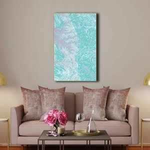 Green Echoes - Nature’s Whispering Hues | Abstract Canvas Art | Wall Art | Painting for Home and Office Decor | Large Size | 48 inch x 30 inch or 4 feet x 2.5 feet | Orientation -Portrait