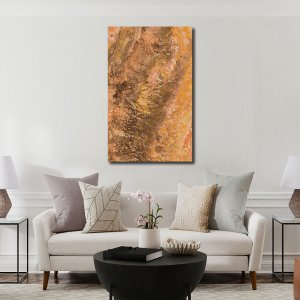 Majestic Deserts - Valley of Mountains and Timeless Beauty | Abstract Canvas Art | Wall Art | Painting for Home and Office Decor | Large Size | 48 inch x 30 inch or 4 feet x 2.5 feet | Orientation -Portrait
