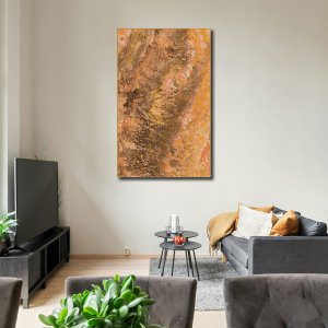 Majestic Deserts - Valley of Mountains and Timeless Beauty | Abstract Canvas Art | Wall Art | Painting for Home and Office Decor | Large Size | 48 inch x 30 inch or 4 feet x 2.5 feet | Orientation -Portrait