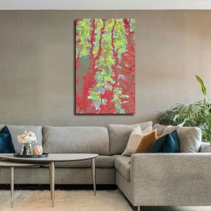 Blossoms in Bloom - Farms of Colors | Abstract Canvas Art | Wall Art | Painting for Home and Office Decor | Large Size | 48 inch x 30 inch or 4 feet x 2.5 feet | Orientation - Portrait