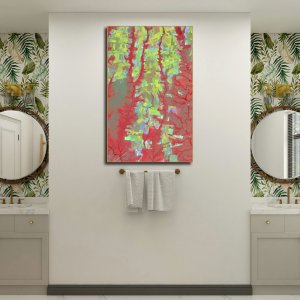 Blossoms in Bloom - Farms of Colors | Abstract Canvas Art | Wall Art | Painting for Home and Office Decor | Large Size | 48 inch x 30 inch or 4 feet x 2.5 feet | Orientation - Portrait
