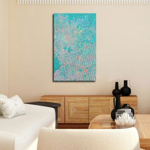Urban Heist: Transformation of Cityscapes | Abstract Canvas Art | Wall Art | Painting | Large Size | 48 inch x 30 inch or 4 feet x 2.5 feet | Orientation - Portrait