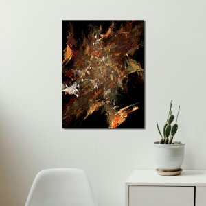 Abstract Symphony - Captivating Brush Strokes in Motion | Premium Canvas Art | Wall Art | Oil Painting Style Print | Painting | Size - 24 inch x 18 inch or 2 feet x 1.5 feet | Orientation - Portrait