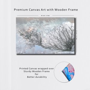 Urban Blossom - The Flourishing Cities – From Origin to Renaissance | Abstract Canvas Art | Wall Art | Painting for Home and Office Decor | Large Size - 48 inch x 30 inch or 4 feet x 2.5 feet | Orientation -Landscape