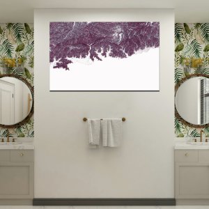 The Melting Terrain - Encroaching Landscapes | Abstract Canvas Art | Wall Art | Painting for Home and Office Decor | Large Size - 48 inch x 30 inch or 4 feet x 2.5 feet | Orientation -Landscape