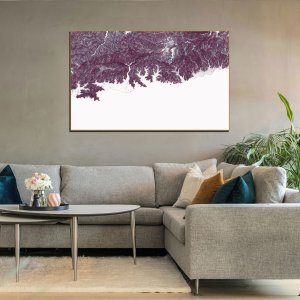 The Melting Terrain - Encroaching Landscapes | Abstract Canvas Art | Wall Art | Painting for Home and Office Decor | Large Size - 48 inch x 30 inch or 4 feet x 2.5 feet | Orientation -Landscape