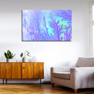 Pillars of Life - Forest Lost in the Morning Haze | Abstract Art | Premium Abstract Canvas Art | Wall Art | Painting | Large Size - 48 inch x 30 inch or 4 feet x 2.5 feet | Orientation - Landscape