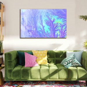 Pillars of Life - Forest Lost in the Morning Haze | Abstract Art | Premium Abstract Canvas Art | Wall Art | Painting | Large Size - 48 inch x 30 inch or 4 feet x 2.5 feet | Orientation - Landscape