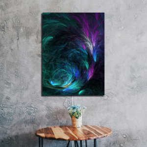 Spectacular Explosion - Fireworks of Colors in an Abstract Celebration of Joy | Premium Canvas Art | Wall Art | Painting | Size - 24 inch x 18 inch or 2 feet x 1.5 feet | Orientation - Portrait