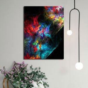 Interwoven Dreams - A Captivating Abstract Painting of Colorful Harmony | Abstract Art | Premium Canvas Art | Wall Art | Painting | Size - 24 inch x 18 inch or 2 feet x 1.5 feet | Orientation - Portrait