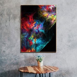 Interwoven Dreams - A Captivating Abstract Painting of Colorful Harmony | Abstract Art | Premium Canvas Art | Wall Art | Painting | Size - 24 inch x 18 inch or 2 feet x 1.5 feet | Orientation - Portrait