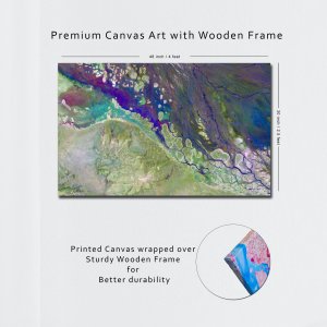 Rainbow Spectrum | Enchanting Rainbow Flow | Premium Abstract Canvas Art | Wall Art | Large Size | 48 inch x 30 inch or 4 feet x 2.5 feet | Orientation - Landscape