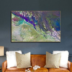 Rainbow Spectrum | Enchanting Rainbow Flow | Premium Abstract Canvas Art | Wall Art | Large Size | 48 inch x 30 inch or 4 feet x 2.5 feet | Orientation - Landscape